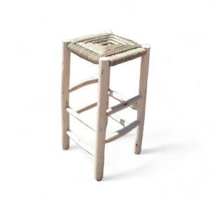 TABOURET DE BAR EN BOIS ET DOUM